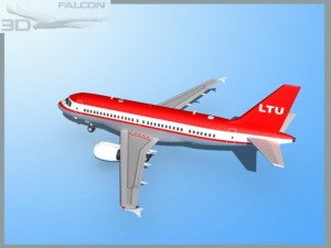 falcon3d  a319 ltu Model 3D