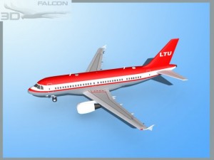 falcon3d  a319 ltu Model 3D