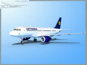 falcon3d  a319 lufthansa 3D Model