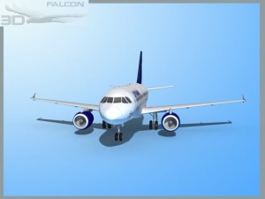 falcon3d  a319 lufthansa Model 3D