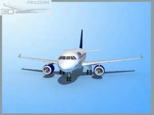 falcon3d  a319 lufthansa 3D Model