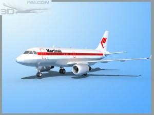 falcon3d  a319 martinair 3D 모델