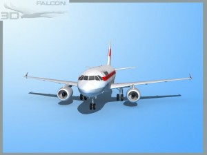 falcon3d  a319 martinair 3D 모델