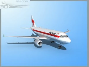 falcon3d  a319 martinair 3D Model