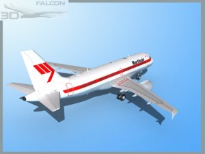 falcon3d  a319 martinair 3D 모델