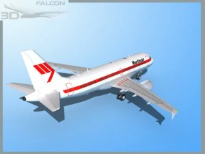 falcon3d  a319 martinair 3D Model