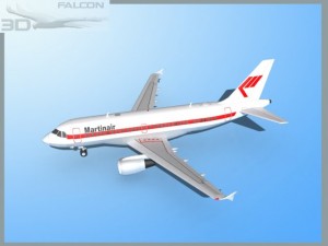 falcon3d  a319 martinair 3D 모델