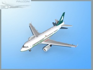 falcon3d  a319 mexicana airlines 3D 모델