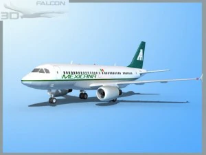 falcon3d  a319 mexicana airlines 3D Model