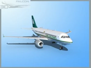 falcon3d  a319 mexicana airlines 3D Model