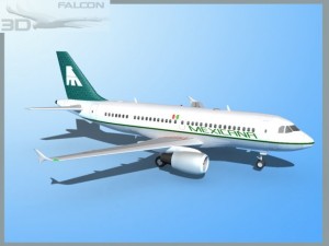 falcon3d  a319 mexicana airlines 3D 모델