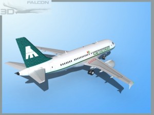falcon3d  a319 mexicana airlines 3D 모델
