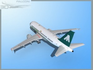 falcon3d  a319 mexicana airlines 3D 모델