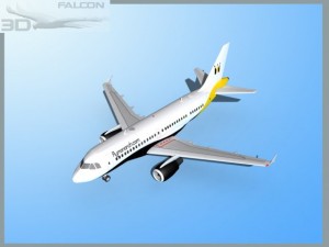 falcon3d  a319 monarch airlines Model 3D