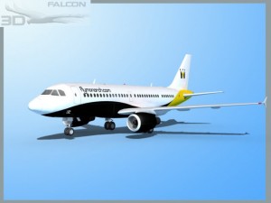 falcon3d  a319 monarch airlines Model 3D