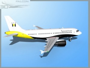 falcon3d  a319 monarch airlines Model 3D