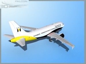 falcon3d  a319 monarch airlines Model 3D
