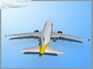 falcon3d  a319 monarch airlines Model 3D
