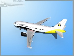 falcon3d  a319 monarch airlines Model 3D
