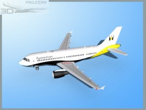 falcon3d  a319 monarch airlines Model 3D