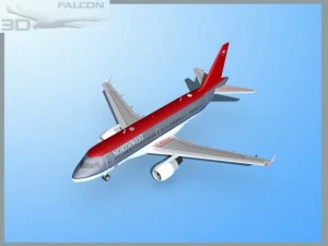 falcon3d  a319  northwest airlines 3D Model