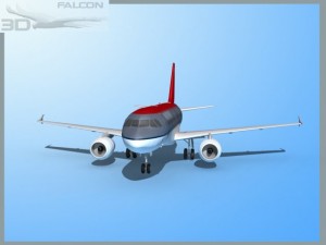falcon3d  a319  northwest airlines Modèle 3D