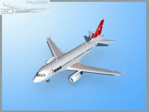 falcon3d  a319  northwest airlines 2 3D Model