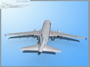 falcon3d  a319 poccnr rossiya Modelo 3D