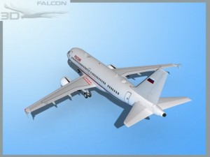 falcon3d  a319 poccnr rossiya Modelo 3D