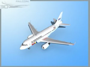 falcon3d  a319 sas 3D Model