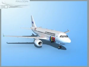falcon3d  a319 sas 3D Model