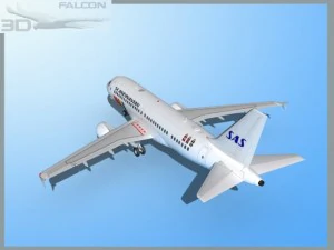 falcon3d  a319 sas 3D Model