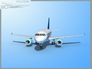 falcon3d  a319 star lines 3D Model