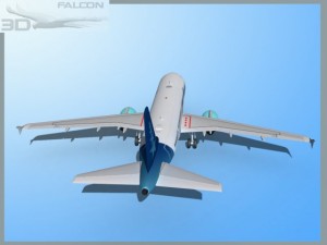 falcon3d  a319 star lines 3D Model