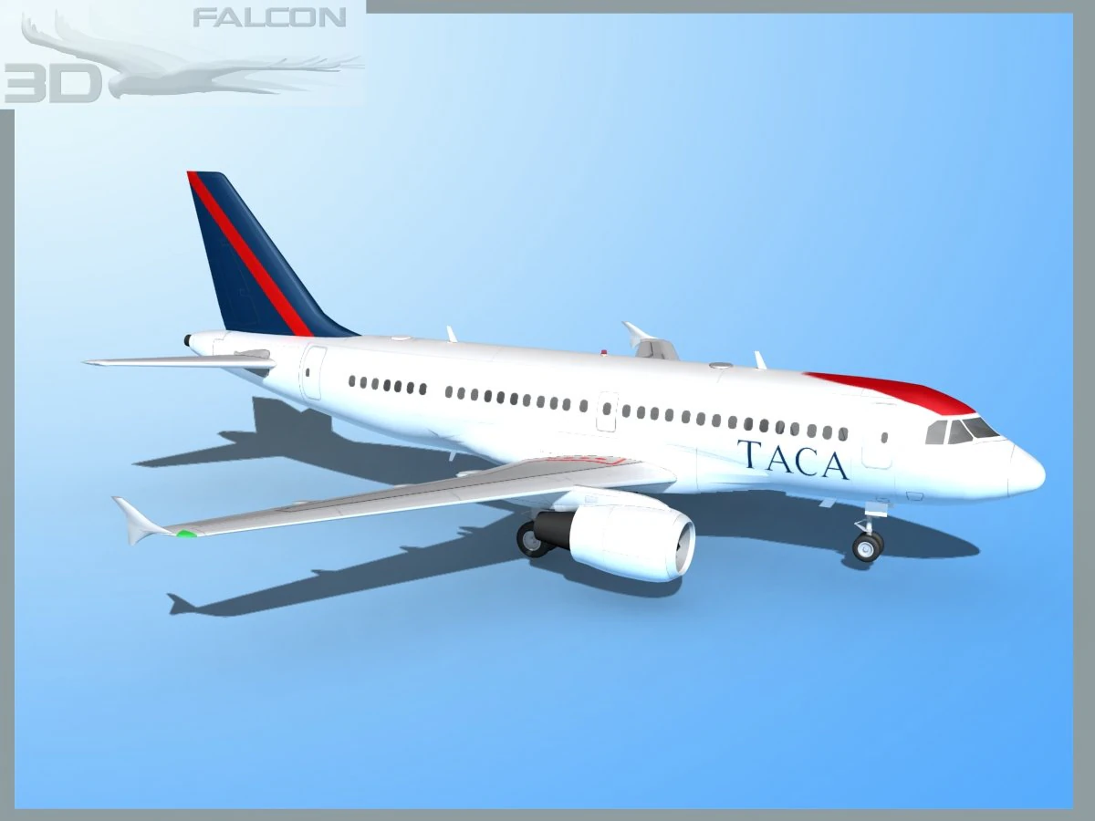falcon3d a319 taca 3D Model .c4d .max .obj .3ds .fbx .stl .blend 