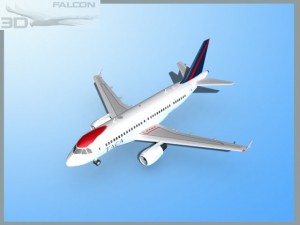 falcon3d a319 taca Modello 3D