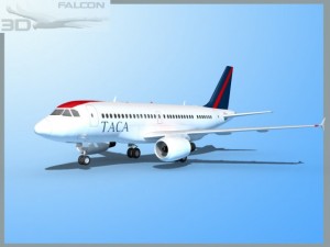 falcon3d a319 taca Modello 3D