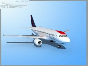 falcon3d a319 taca Modello 3D