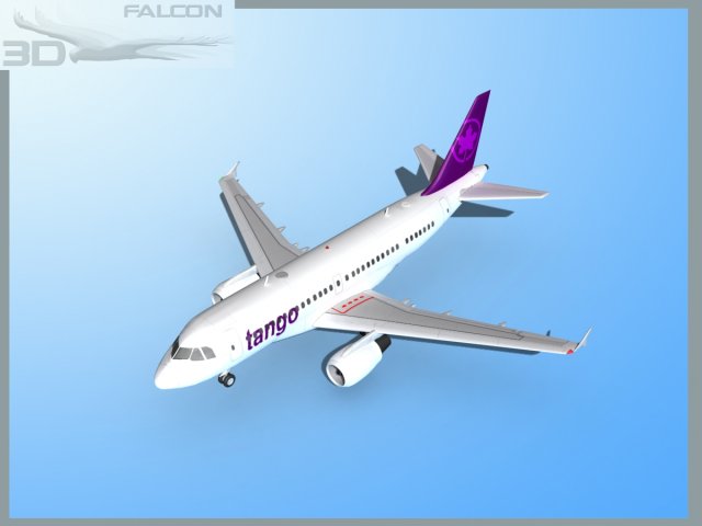 falcon3d a319 tango Model 3D .c4d .max .obj .3ds .fbx .stl .blend 