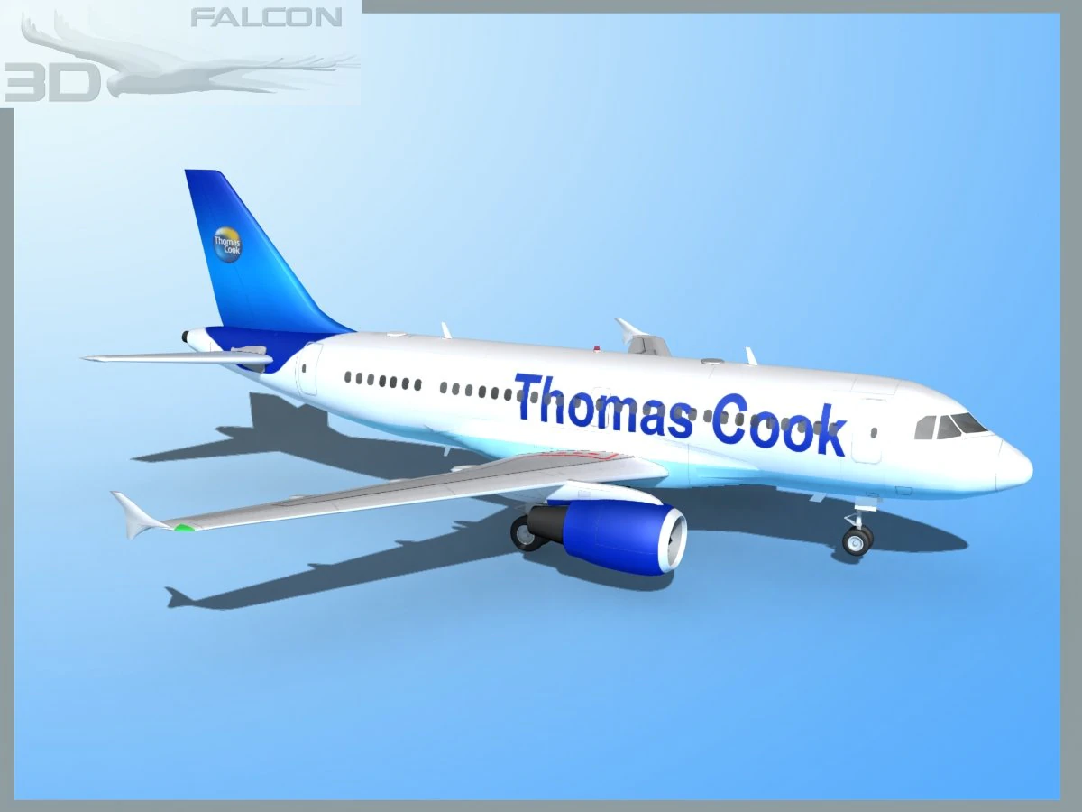 falcon3d a319 thomas cook 3D Model .c4d .max .obj .3ds .fbx .stl .blend