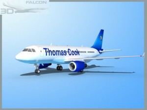 falcon3d  a319  thomas cook 3D 模型