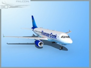 falcon3d  a319  thomas cook 3D 模型