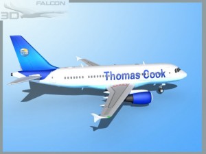 falcon3d  a319  thomas cook 3D 模型
