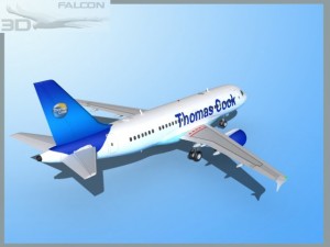 falcon3d  a319  thomas cook 3D 模型