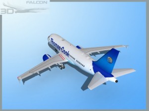 falcon3d  a319  thomas cook 3D 模型