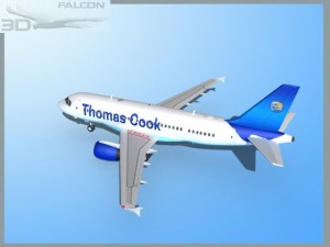 falcon3d  a319  thomas cook 3D 模型