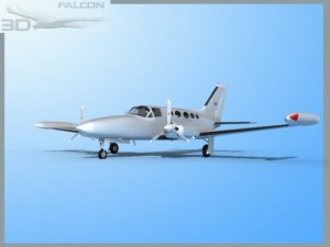 falcon3d c414 chancellor bare metal 3D Model