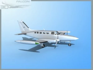 falcon3d c414 chancellor bare metal 3D Model