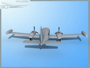 falcon3d c414 chancellor bare metal 3D Model
