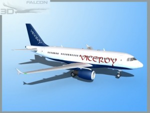 falcon3d  a319 viceroy Modelo 3D